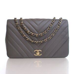 Chanel Large Calfskin Statement Flap Bag